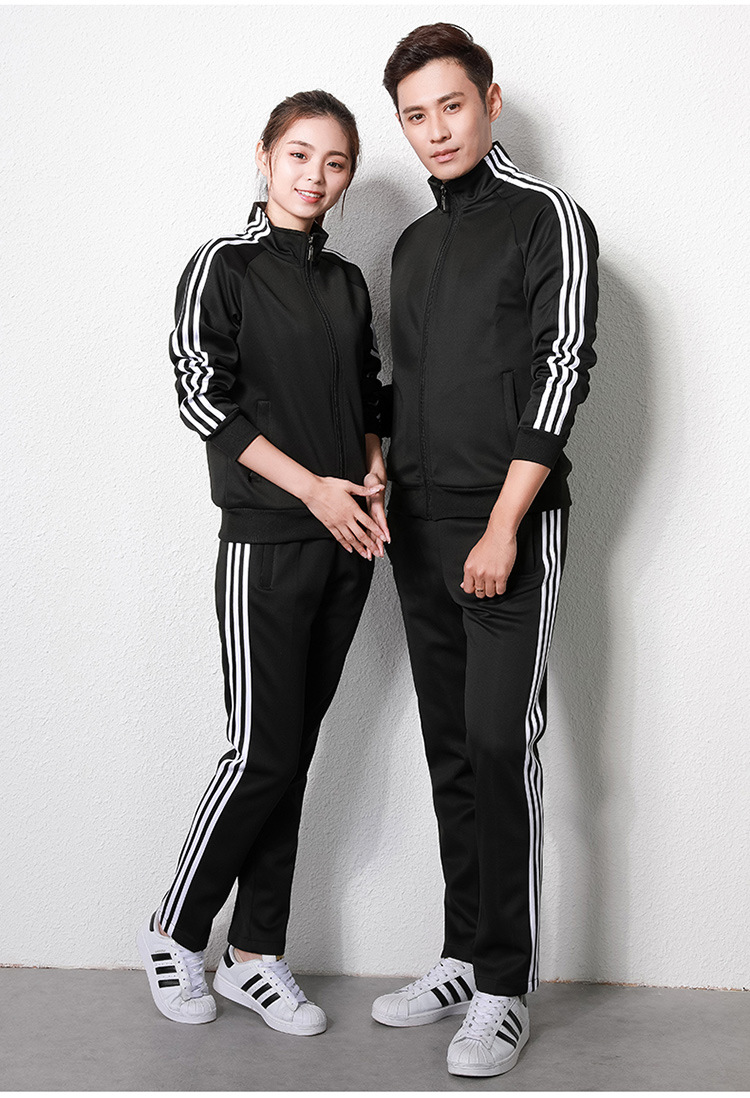 男士休闲套装 时尚创意情侣服成套定制春秋季长袖长裤运动服定制