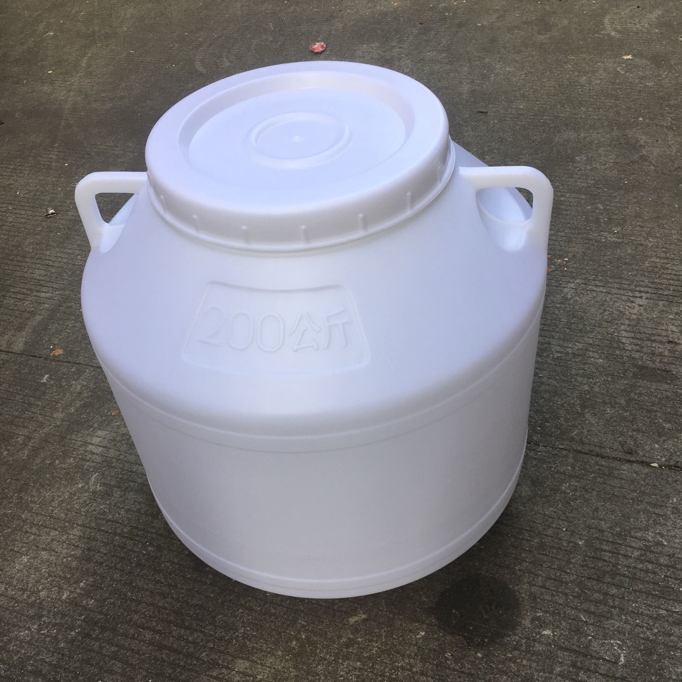 厂家生产优质pe200升塑料大白桶 酒厂发酵酿酒桶 白色食品级圆桶