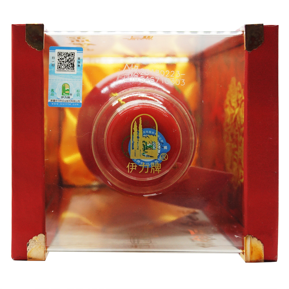 新疆白酒金质伊力特红色金印封藏婚宴喜事寿宴白酒整箱批发