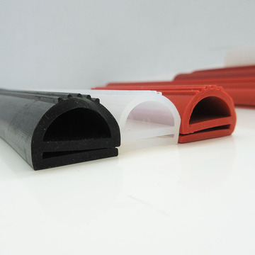 硅胶e型密封条耐高温烘烤箱条烤箱门e字硅胶密封条红色透明蒸箱条