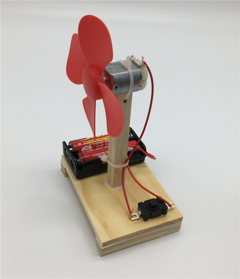 小学生自制简易小电风扇科学实验diy手工材料包科技小制作电扇
