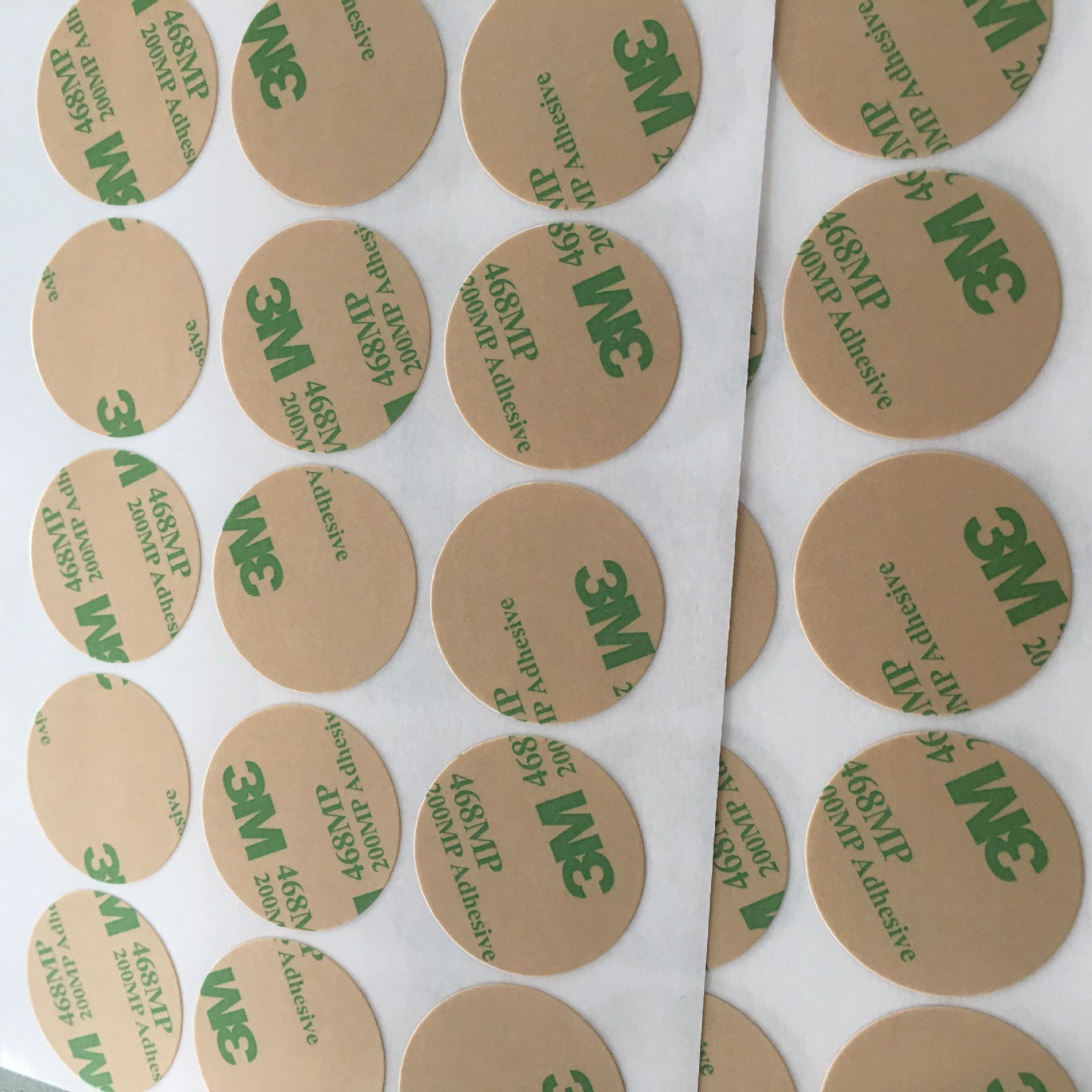 直销3m467胶贴 耐高温3m强力胶贴 3m圆形胶贴纸 透明3m成型