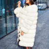 2019 Autumn and winter new pattern Fox Mid length version Haining Maomao coat 2019 Autumn and winter new pattern Fox Mid length version Haining Maomao coat