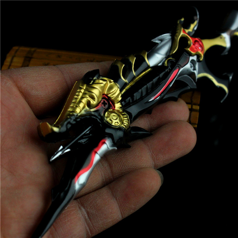 特价 生死狙击周边 传说级武器 屠魔枪 合金属血魔枪模型玩具20cm