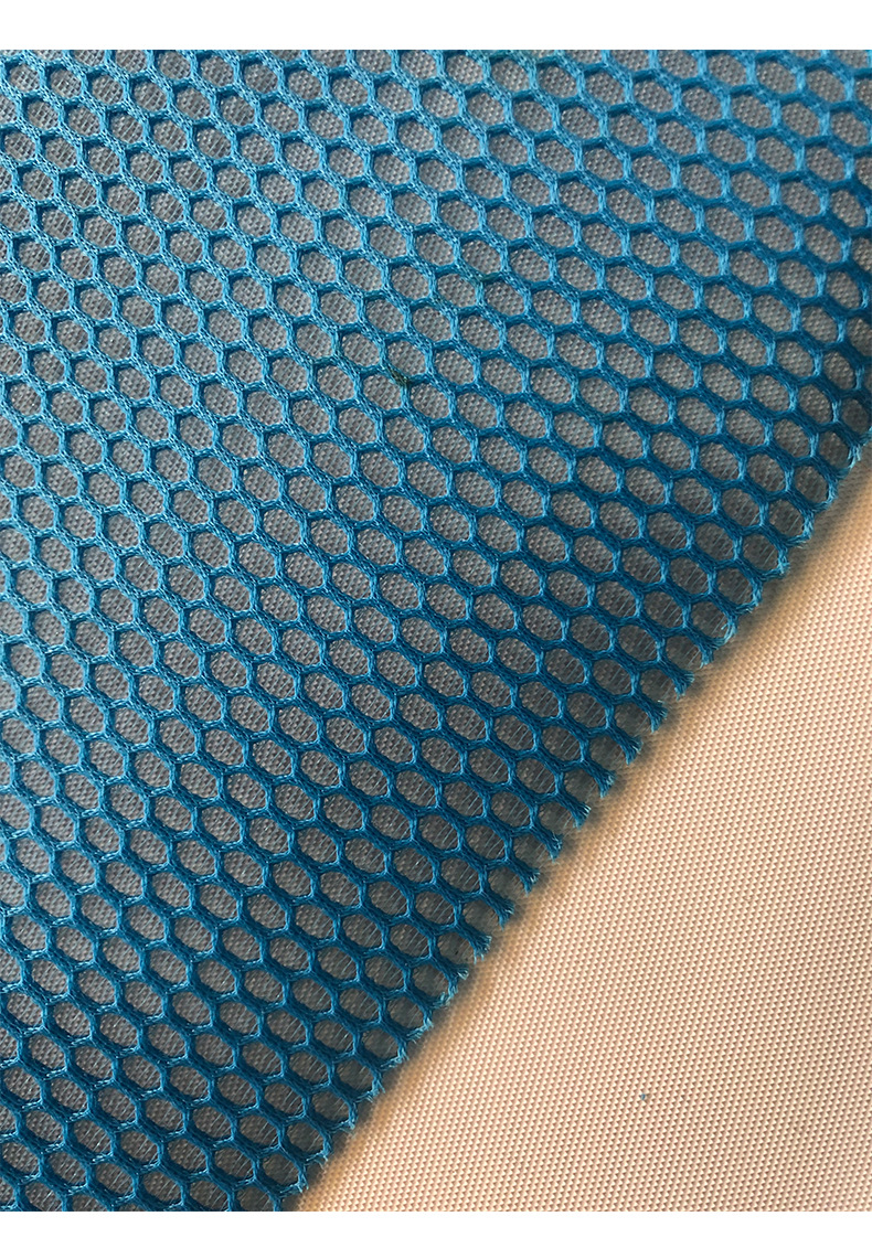 环保六角夹丝网眼布透气鞋材箱包网眼布