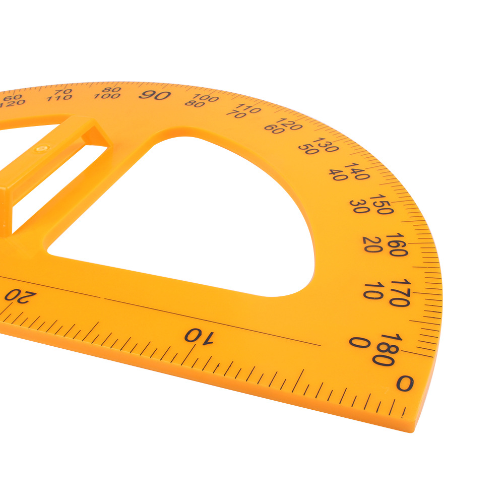 50cm老师教学用量角器塑料大号大半圆量角器带手柄教具批发
