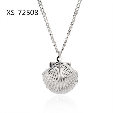 新款 合金贝壳项链 简约字母项链 日韩新品首饰-阿里巴巴