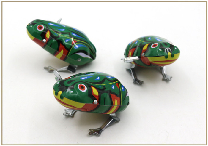 铁皮青蛙跳跳蛙80后经典怀旧玩具发条玩具h01大益智礼物宝宝玩具