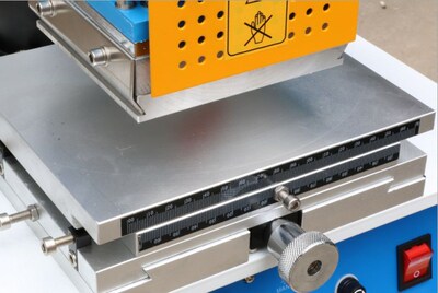 微调烫金机气动烫印机皮革纸张商标名片logo压痕机自动卷纸烫金机