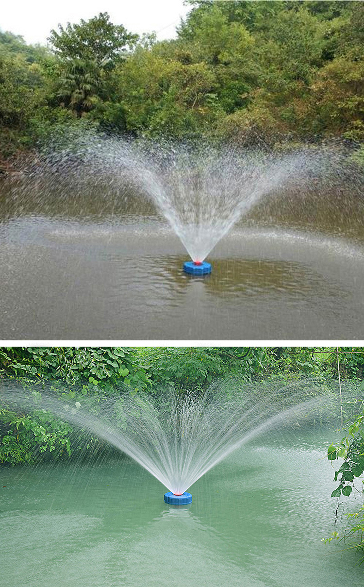 浮水泵潜水全自动鱼塘增氧机鱼塘养殖排灌池塘喷水式农用灌溉泵