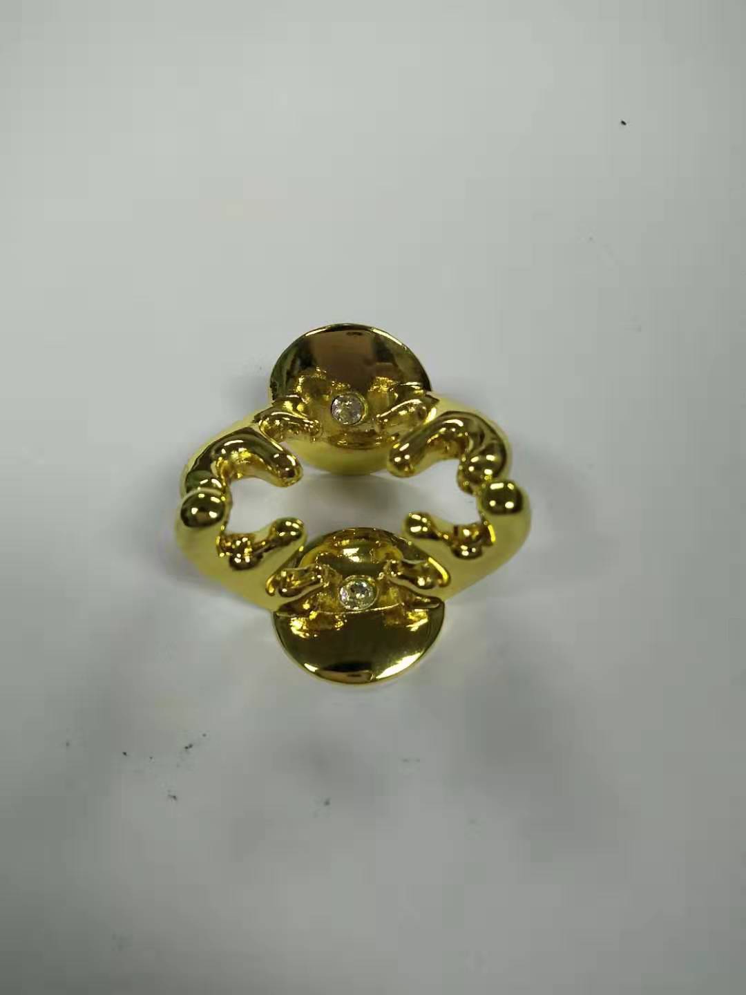 金属立体镂空徽章定制 金鹿角动物造型装饰品配件厂家定做加工