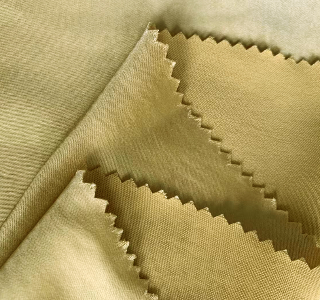 厂家现货 仿醋酸贡缎高档亮缎色丁全涤布料 阔腿裤衬衫晚礼服面料