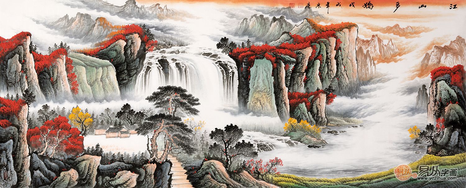 彰显品位还数国画山水画