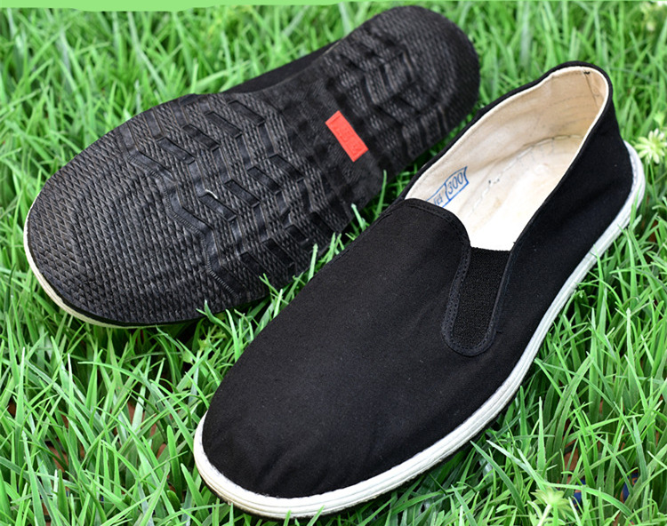 民路宝男女款式布鞋军板鞋黑布鞋松紧军单布鞋老北京千层底布鞋男