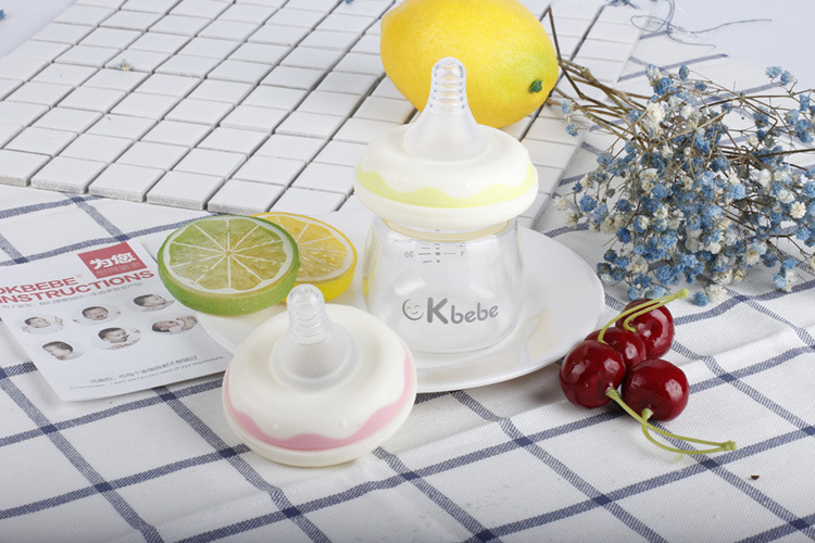 ckbebe初生婴儿果汁奶瓶玻璃喝水小奶瓶宝宝便携袖珍玻璃奶瓶