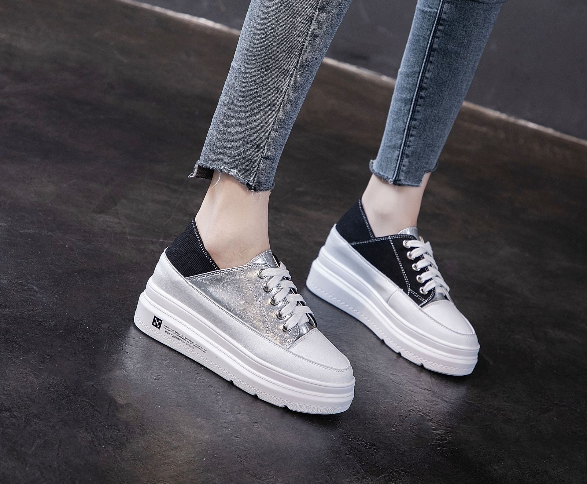 内增高帆布鞋小码夏季新款休闲板鞋厚底松糕女鞋韩版百搭网红鞋子