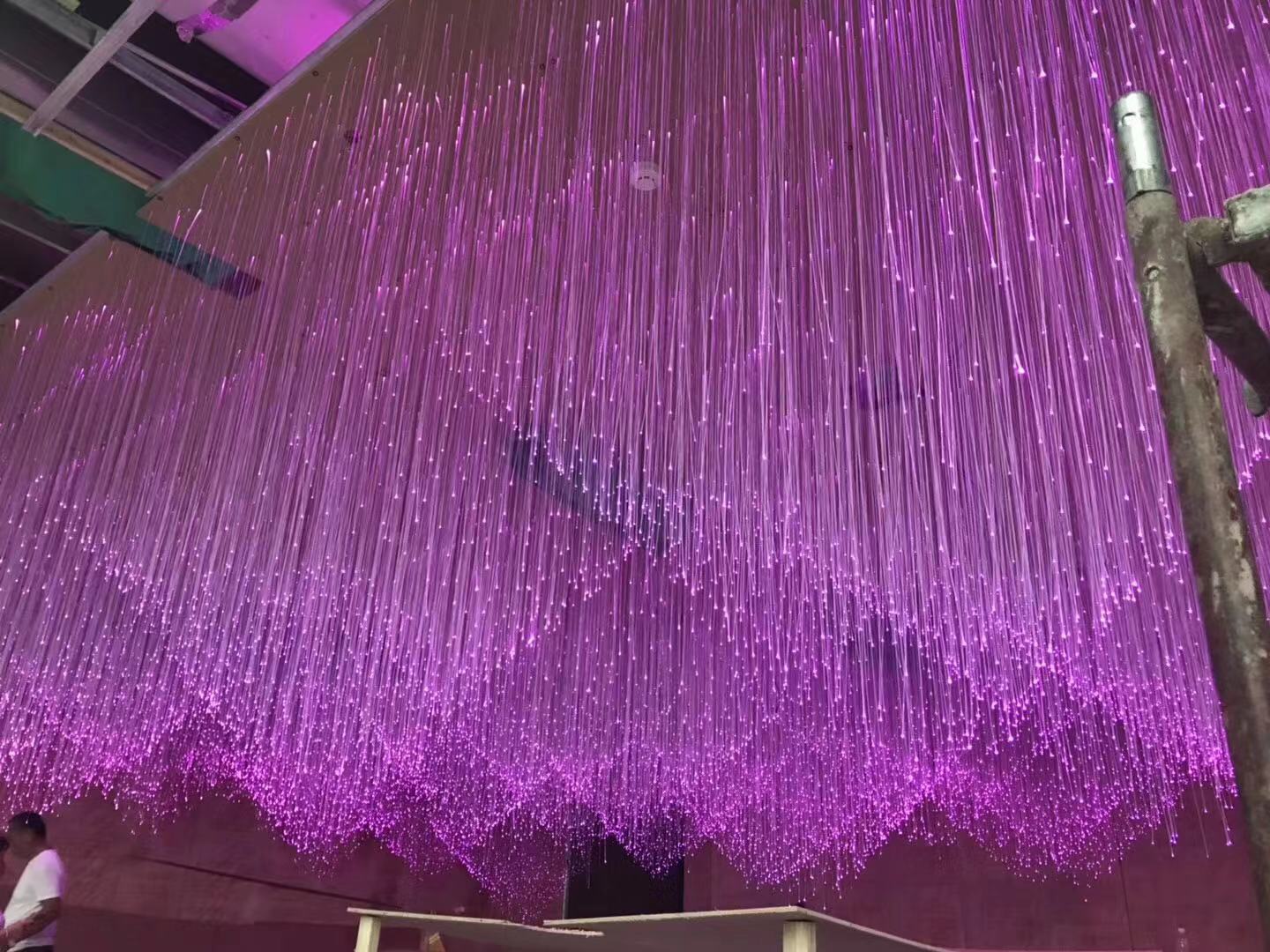 定制网红光纤灯餐厅星空走廊led光纤吊灯酒店酒吧满天星纤维灯