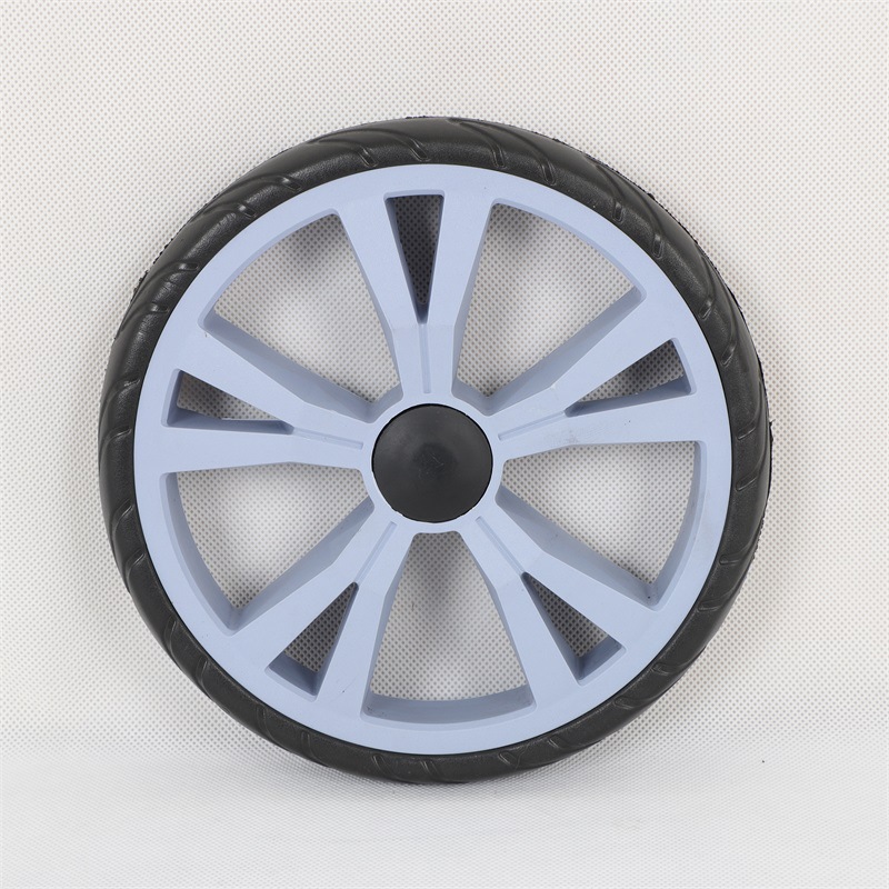 手拉车轱辘配件静音便携爬楼购物车轮子买菜车折叠小拉车轮子