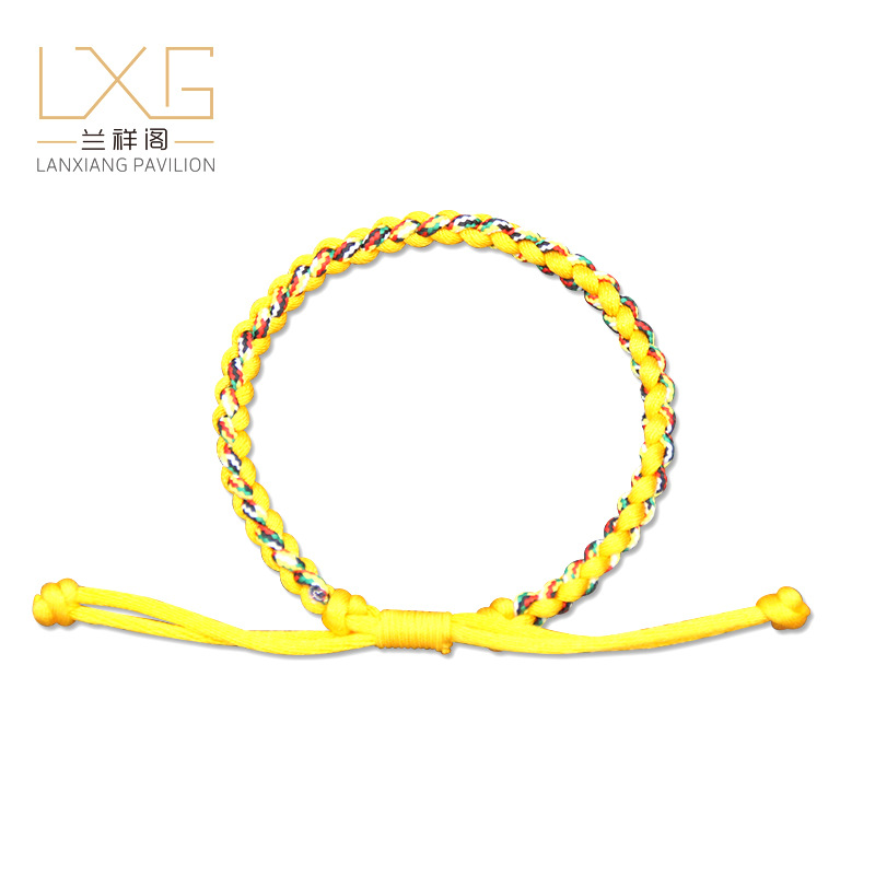 四股编情侣手绳四季平安伸拉款6号线男女通用多种款式颜色手链
