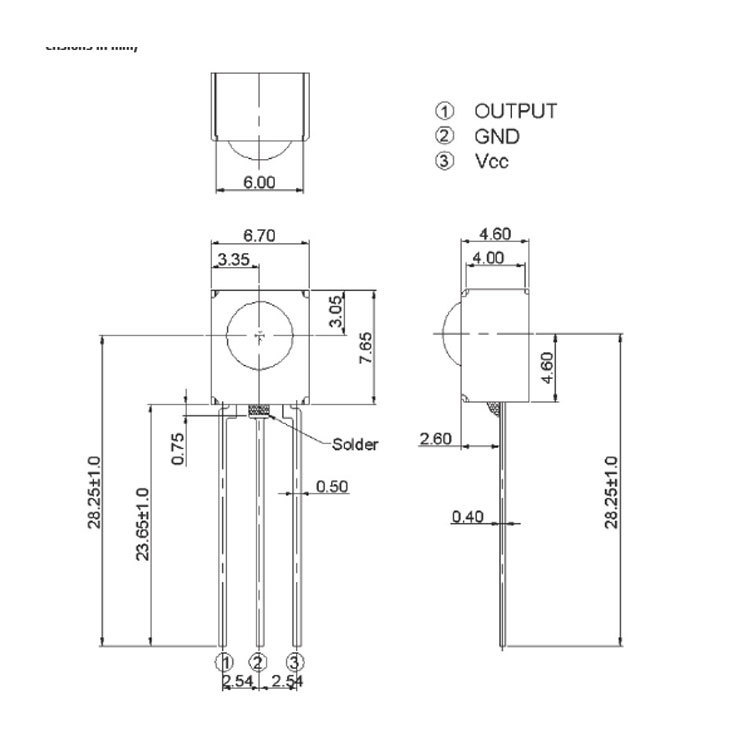 亿光高频率接收头irm-56384红外遥控接收头抗干扰接收头-阿里巴巴
