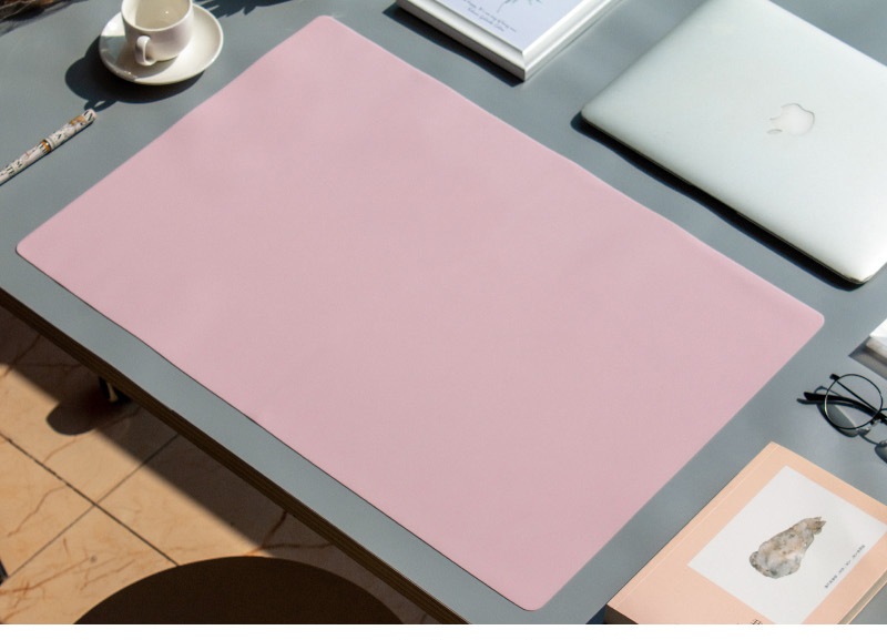 小贝壳环保无毒果冻胶课桌垫学生考试写字多功能软书桌垫40*60cm