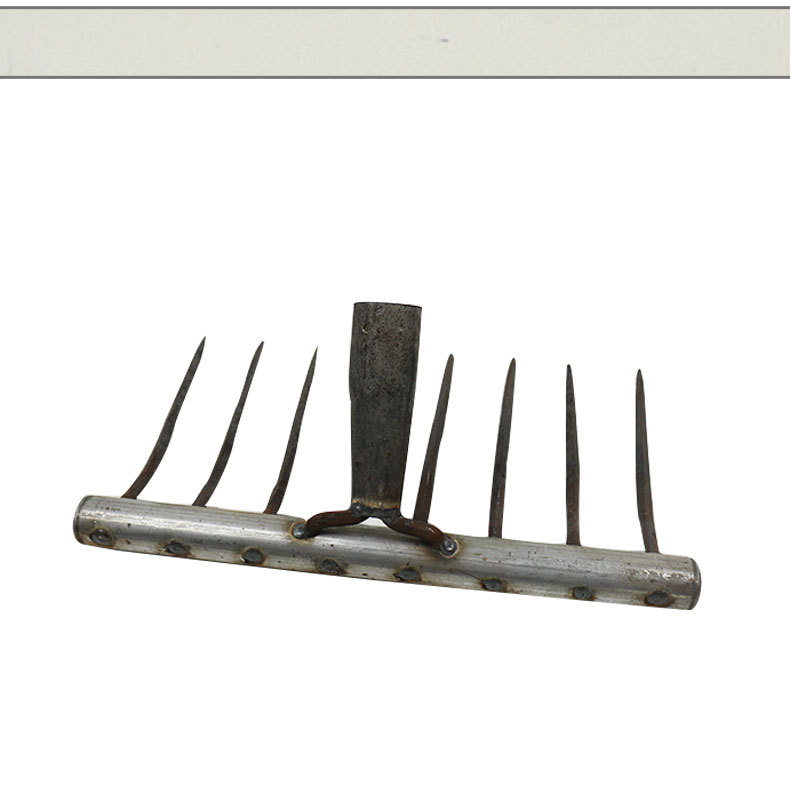 松土耕地耙子钉耙农具小铁耙农用耙泥耙木柄耙翻土耙落叶耙枯草耙