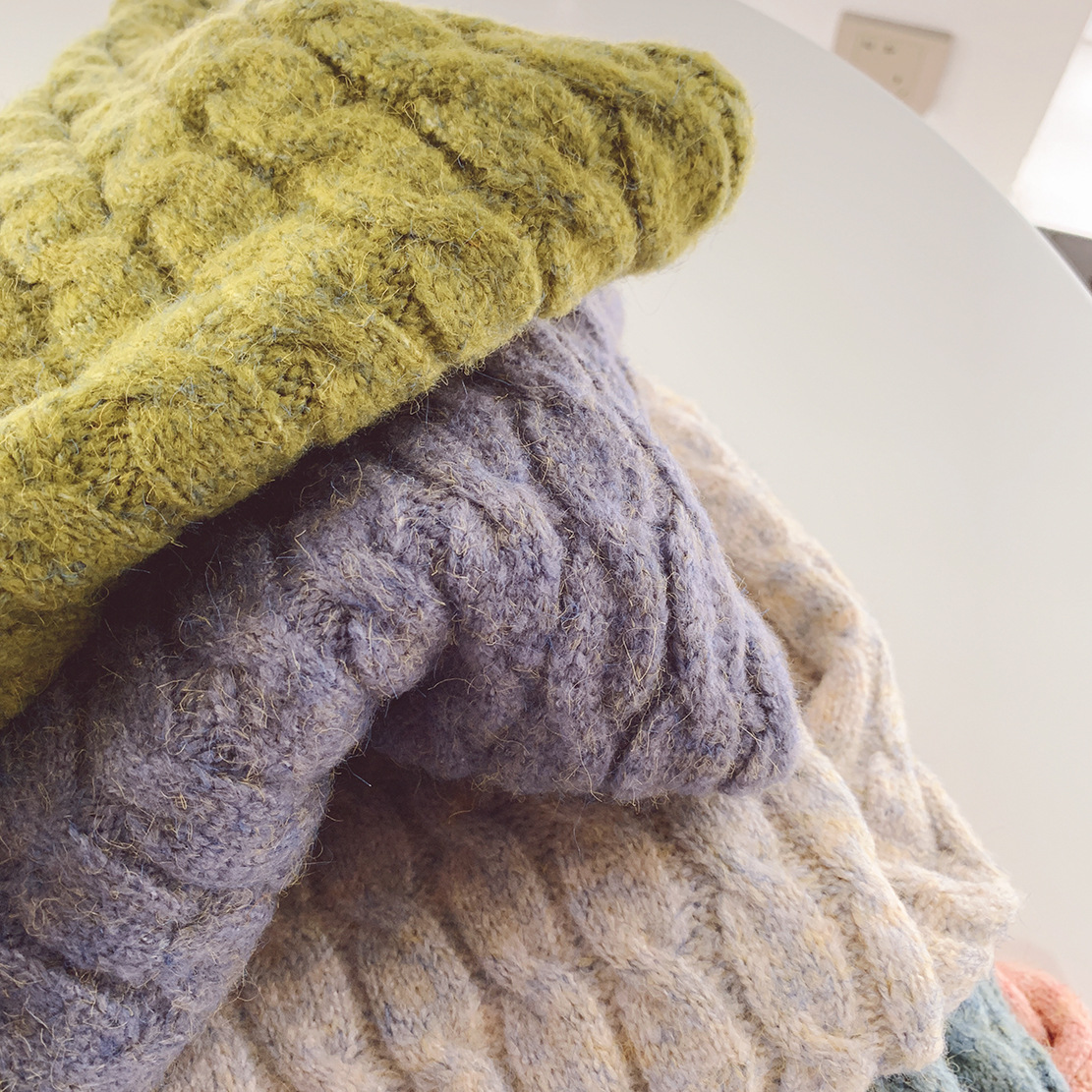 2019秋冬新品女装 韩国安哥拉兔毛马海毛混纺加厚女士毛衣