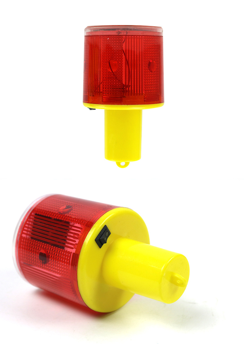 直销太阳能警示灯led爆闪夜间警示闪光灯交通障碍灯施工信号灯