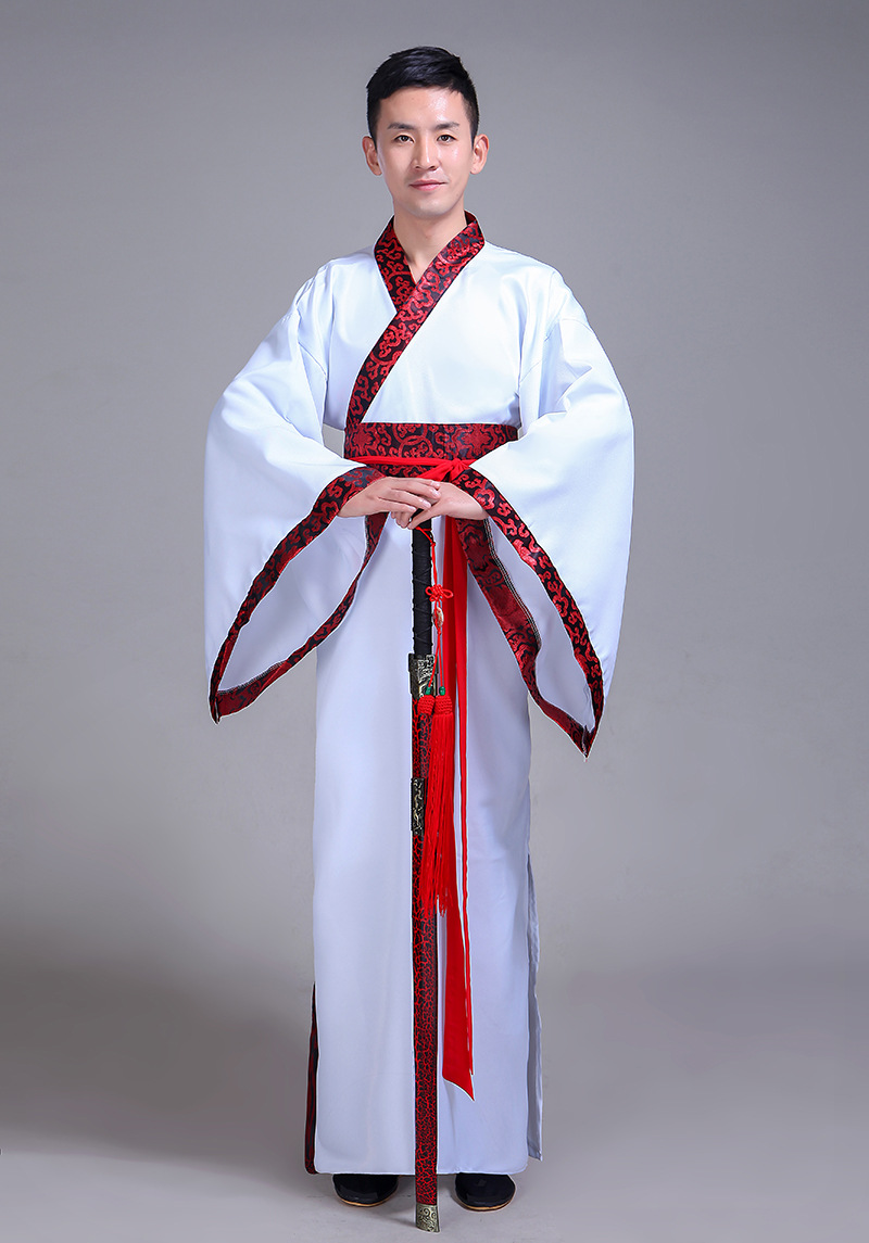 古装汉服演出服古代龙袍太子武官文臣文人秦汉唐朝皇上皇帝表演服