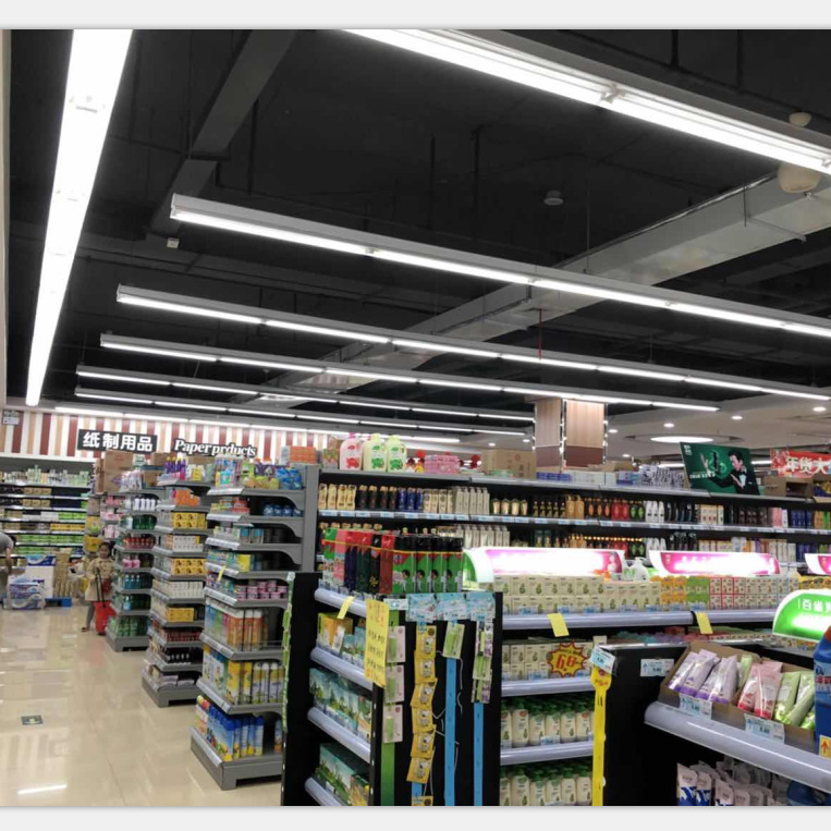 t8线槽灯t5 led吊杆线槽灯大型超市商场工厂照明工厂线槽灯灯带