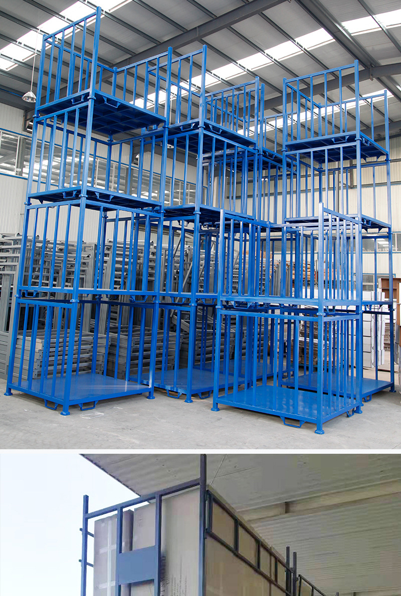 厂家直销堆垛式巧固架重型冷库货架蔬菜水果堆垛架布匹存放架