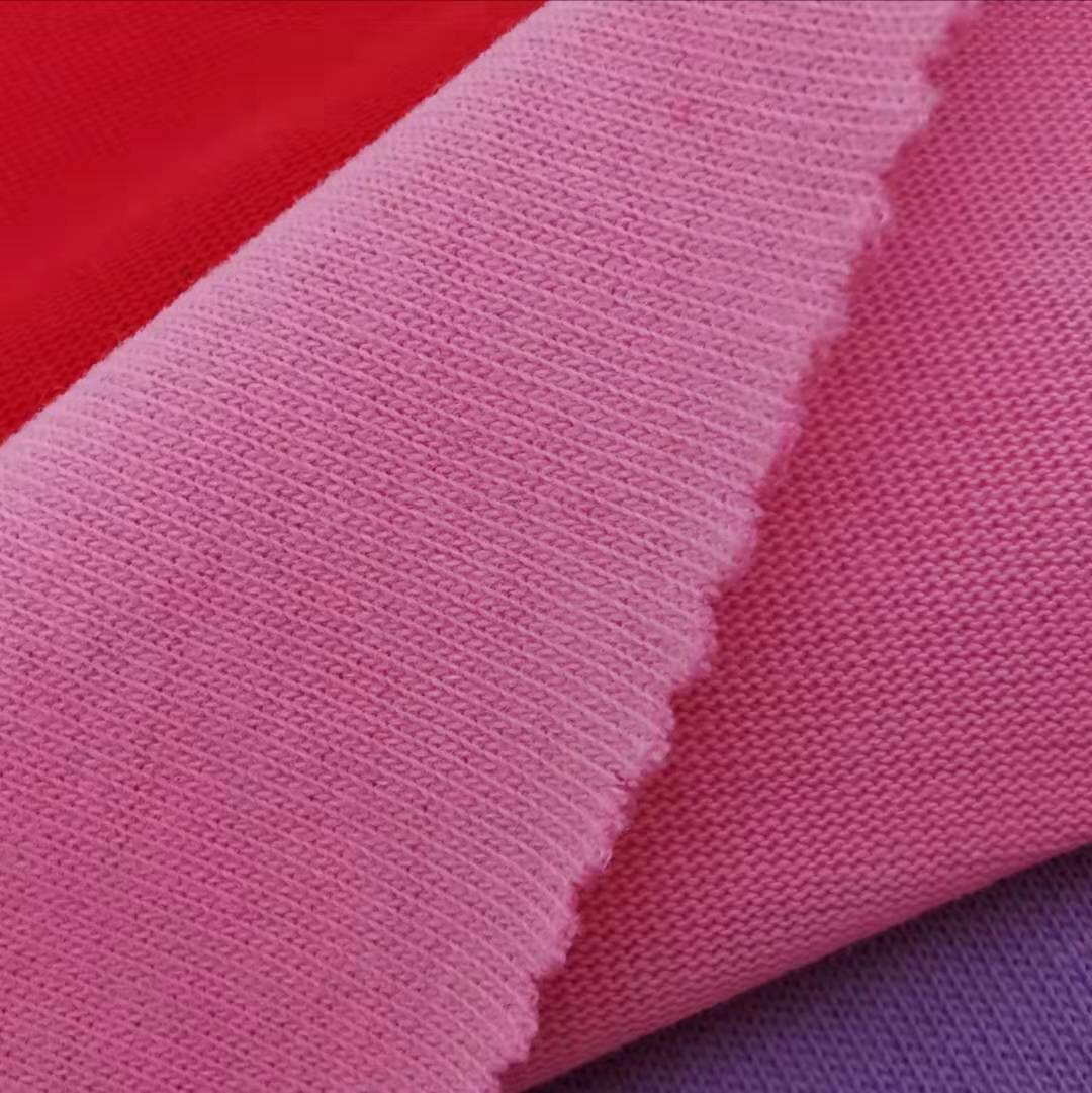 厂家直销棉单面绒布针织 32支棉双纱平纹擦毛 家居服睡衣内衣面料