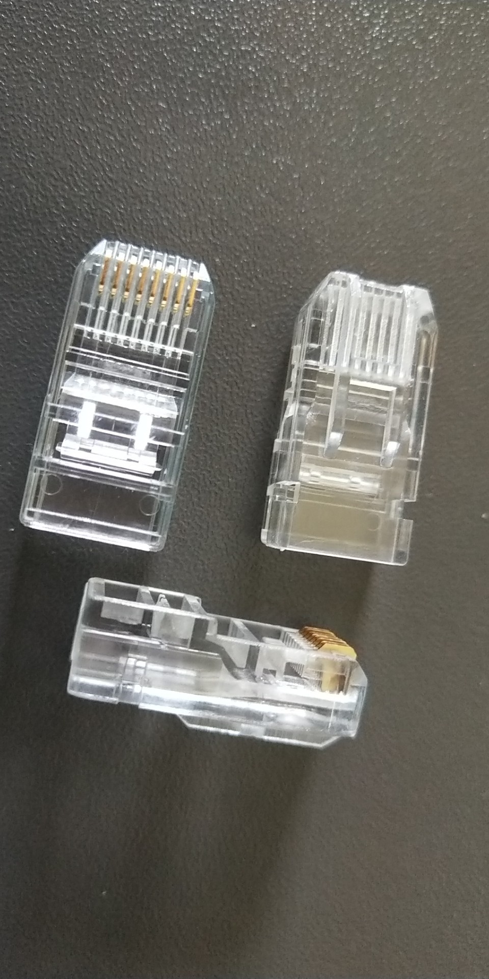 水晶头厂家供应8p8c无弹片水晶头东莞水晶头