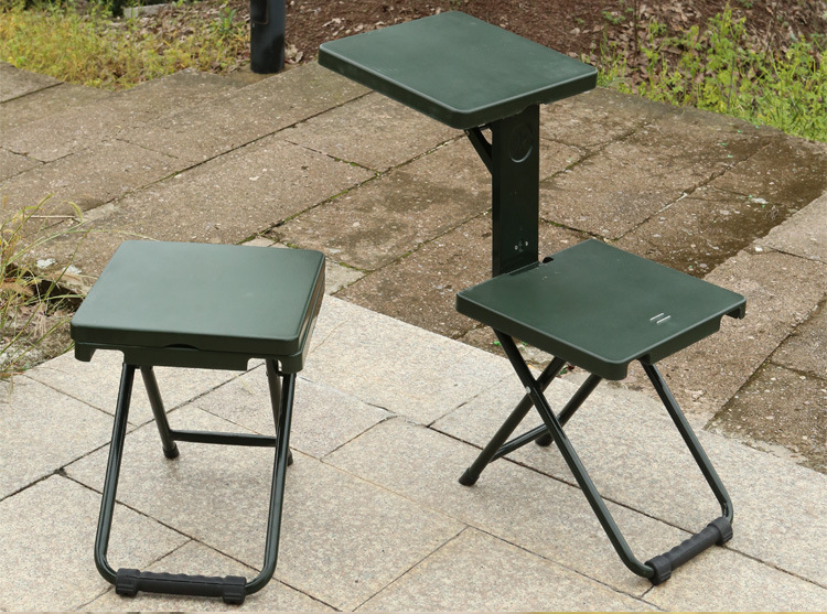 部队折叠凳士兵折叠椅户外折叠凳马扎便携式折叠多功能单兵学习椅
