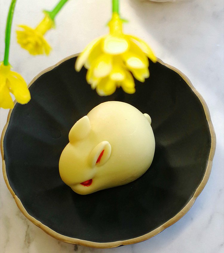 网红小兔子钵仔糕模具硅胶3d立体奶冻椰汁马蹄糕模具慕斯蛋糕磨具