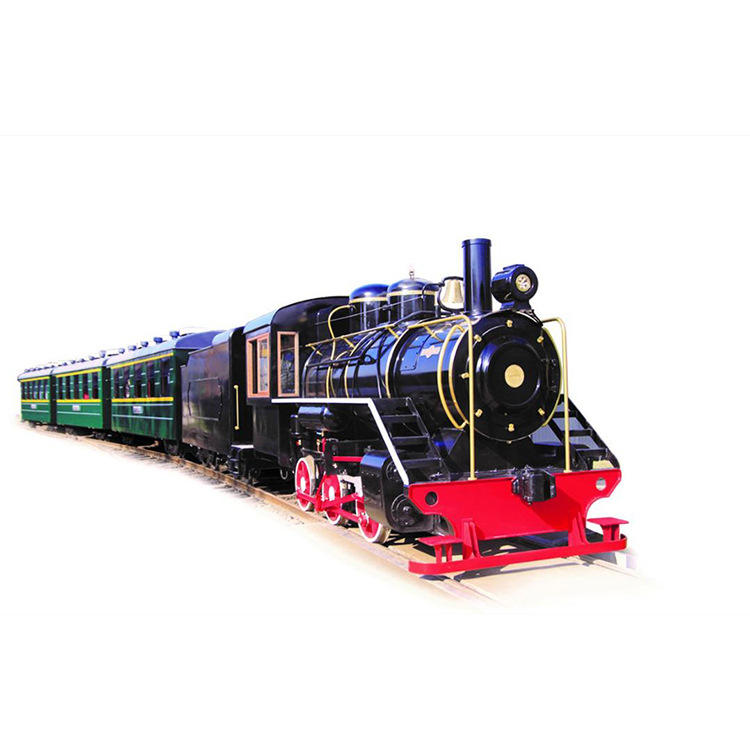 圣诞装饰复古铁皮小火车 轨道火车模型 室内装饰火车头道具