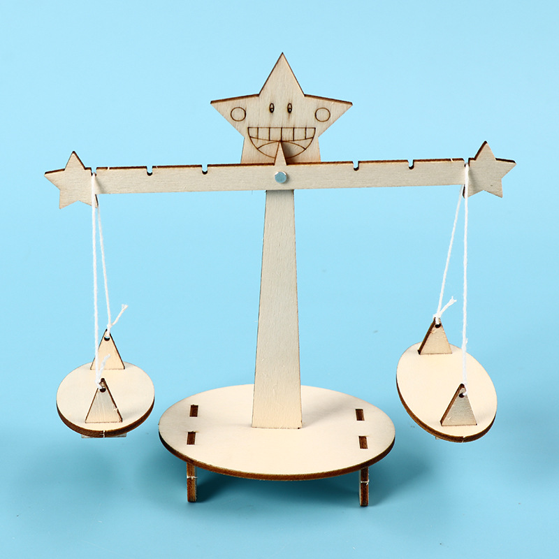 小学生科技小制作diy手工材料自制天平称儿童科学实验stem教玩具