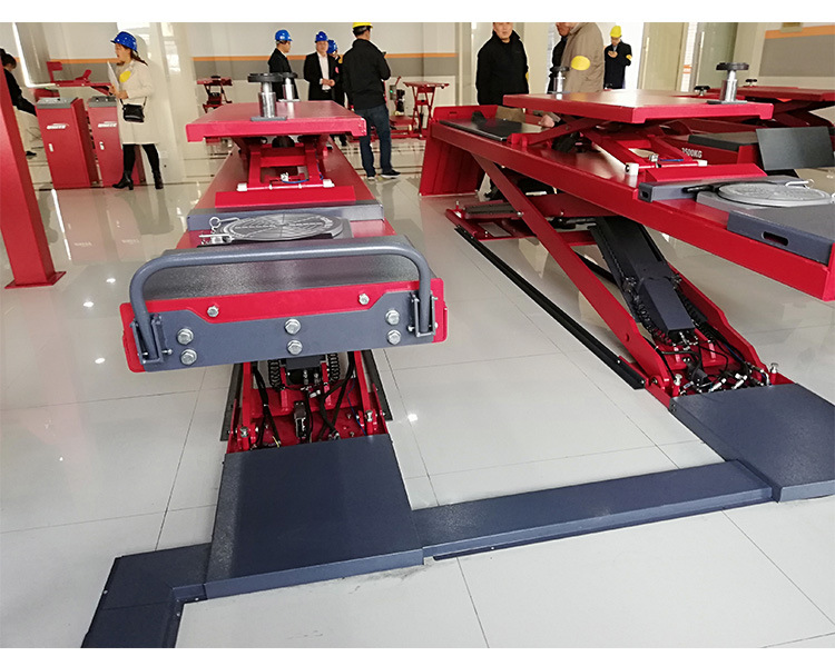 正品上海优耐特u-d45汽车大剪举升机四轮定位专用子母大剪举升机