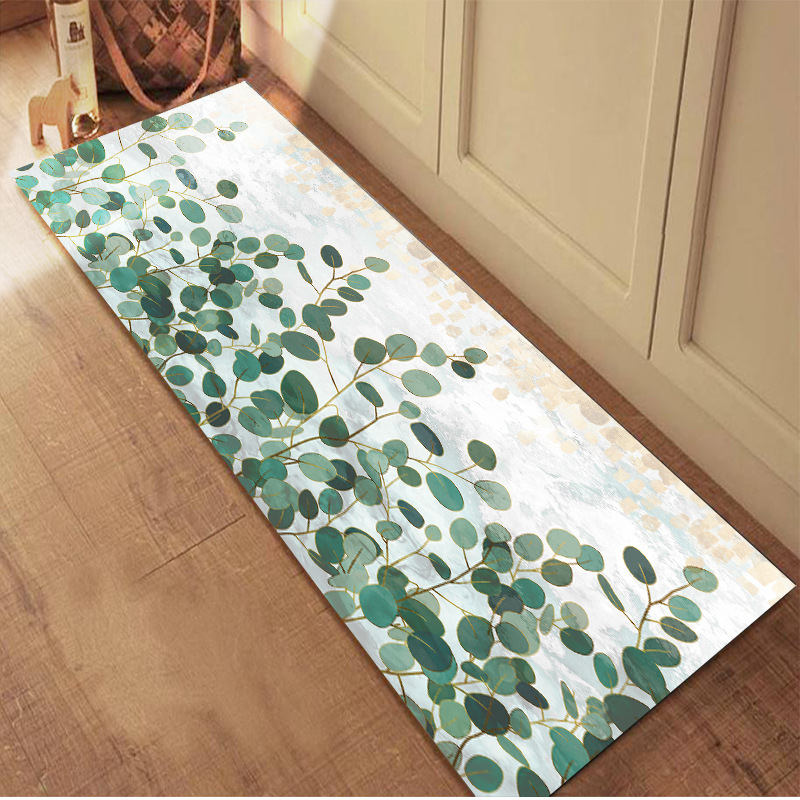 Supply Kitchen Carpet Floor Mat Bathroom Printing Stitching Pattern Floor Mat Living Room Non-Slip Door Mat Factory Bath Mat Wholesale