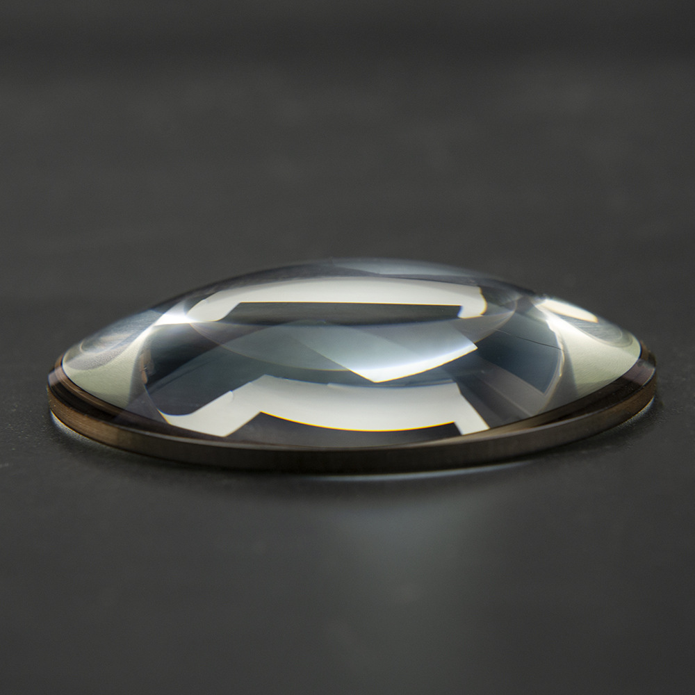 圆形透镜光学玻璃透镜平凸透镜涂墨镜片厂家现货批发定制wrh