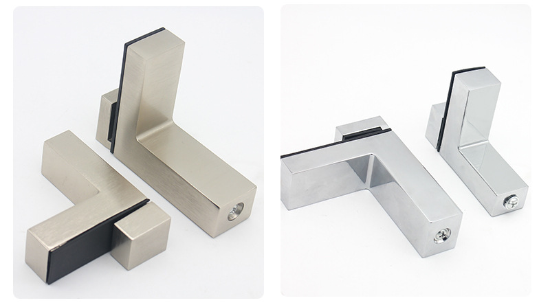 f形玻璃夹锌合金可调层板支撑夹鱼嘴夹板托厨房固定夹玻璃托架