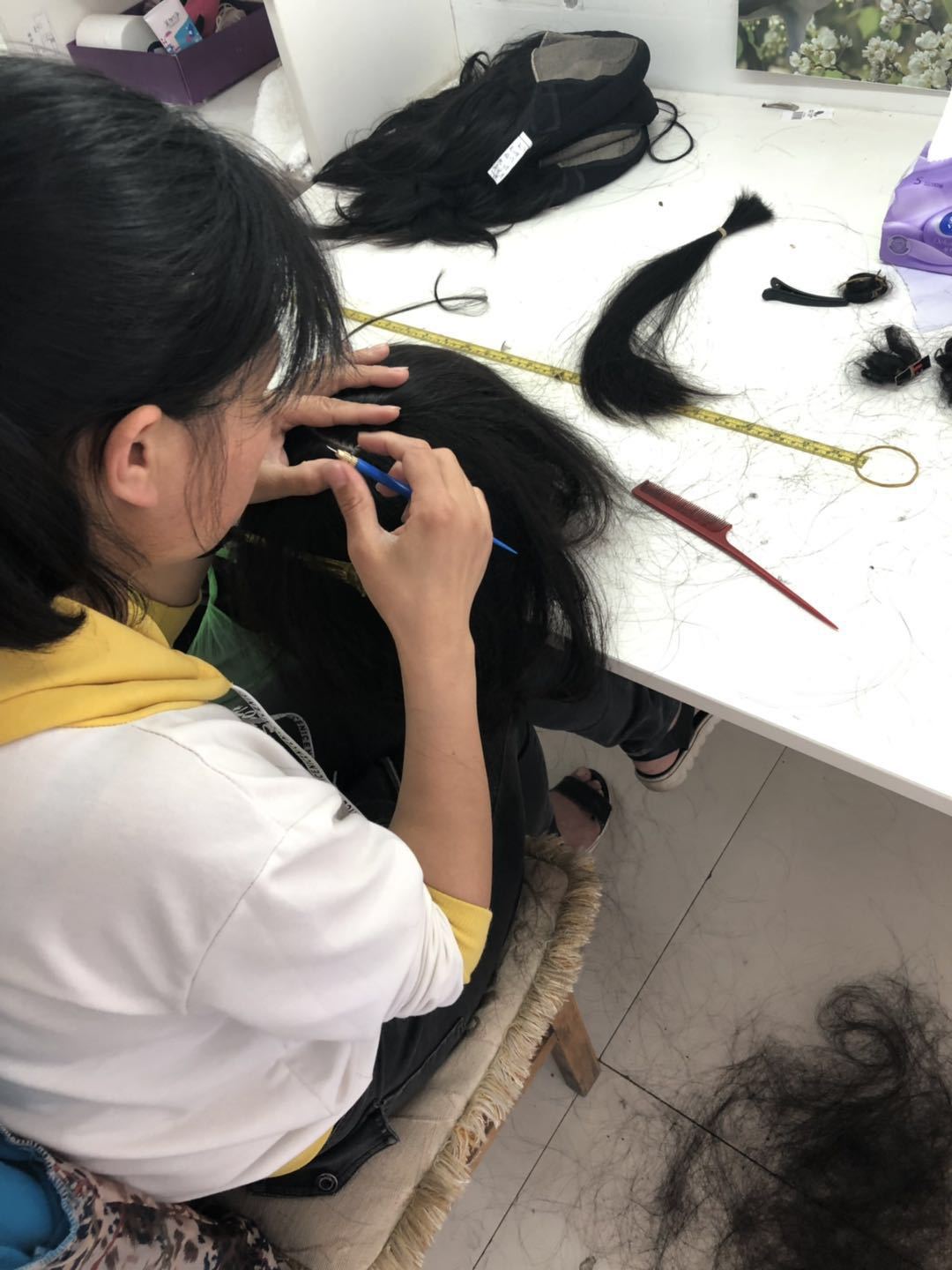 男发块假发男士短发quiff短发可背头帅气男士织发补发青岛假发