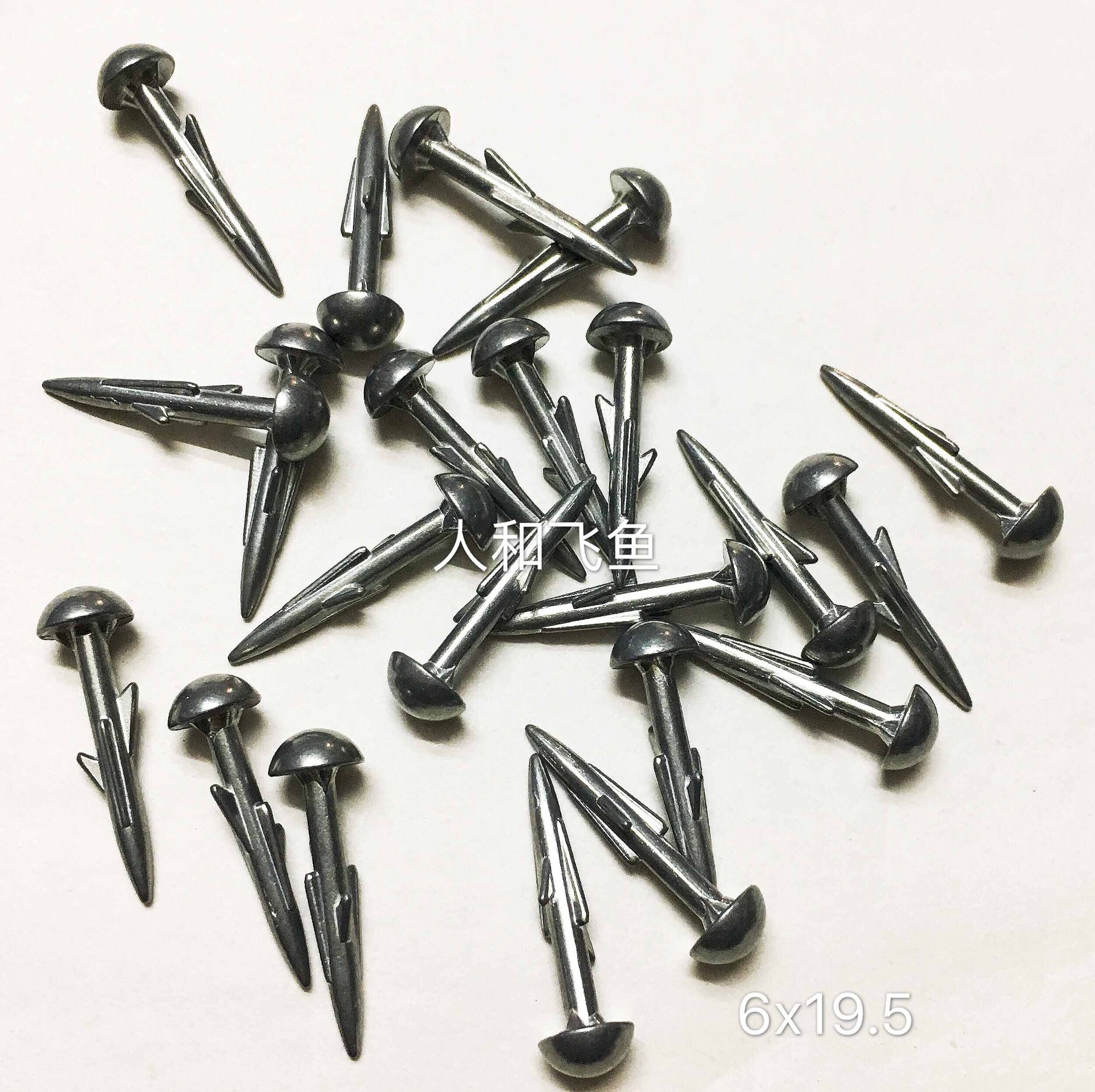鞋用钢铁泡钉铁钉大头螺纹钉倒钩钉
