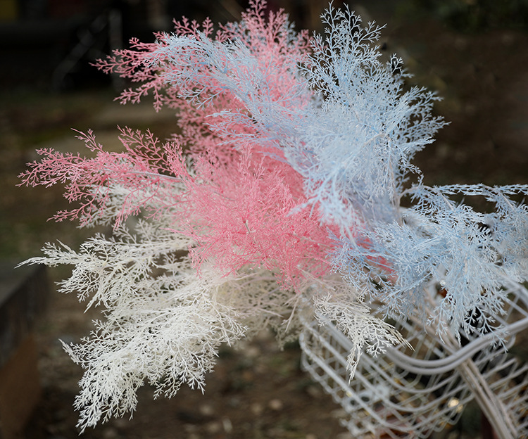 6叉迷雾 仿真花 婚庆婚礼装饰花艺 仿真花束 假花 插花雾凇大迷雾