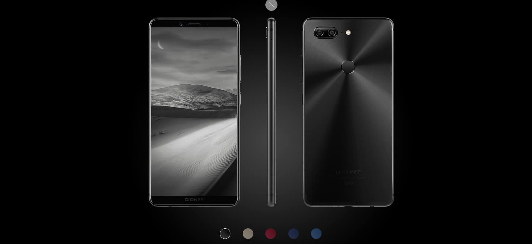 giionee金l立m7/m7l安全双芯片6g 64g全面屏指纹商务智能手机