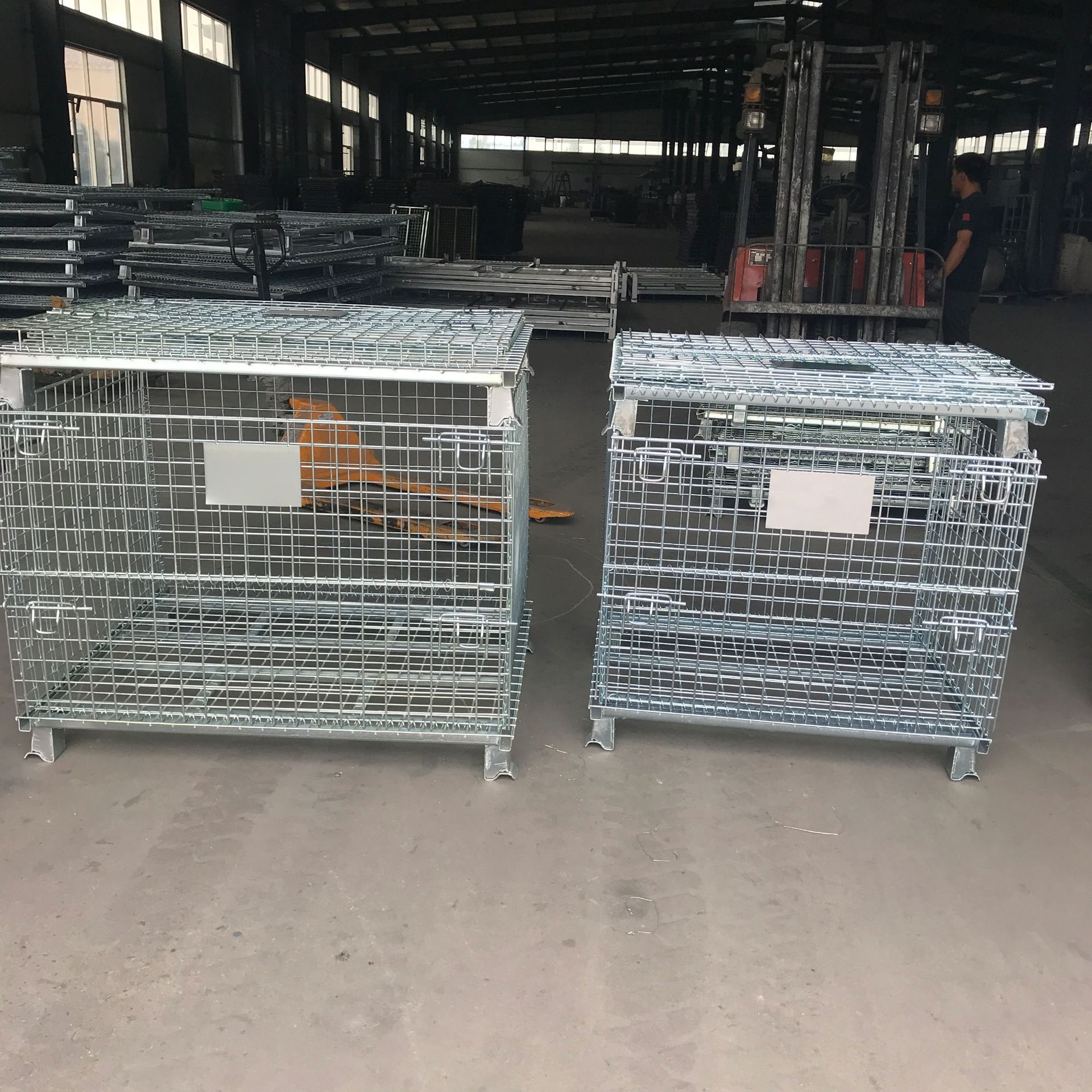仓储笼折叠仓储笼蝴蝶笼铁筐周转箱快递仓库储物大铁笼子