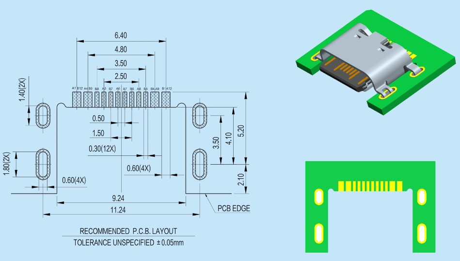 mup品牌- 供应沉板式单smt usb type c母座 16pin连接器 接口