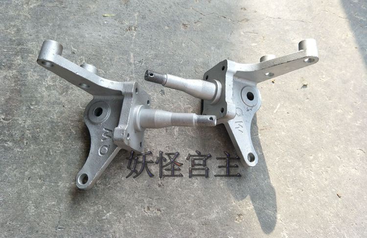 改装四轮车 龙鼎大悍马沙滩车前鼓刹转向羊角 前轮胎固定坐转向节