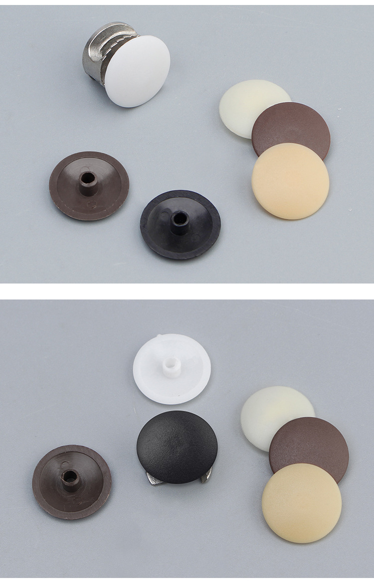 铭鑫 三合一偏心轮孔盖装饰盖 圆柱空心型 螺丝盖 家具配件lj108