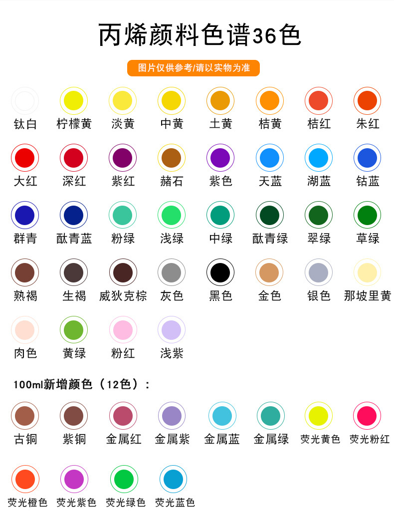 蒙玛特 丙烯颜料套装初学者墙绘颜料丙烯画diy手绘防水彩绘